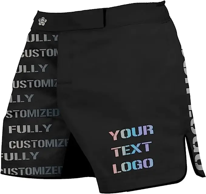 DIYUME Muay Thai Shorts Men Women Teenagers Breathable Grappling Boxing Combat Sanda Fitness Gym Shorts Sports