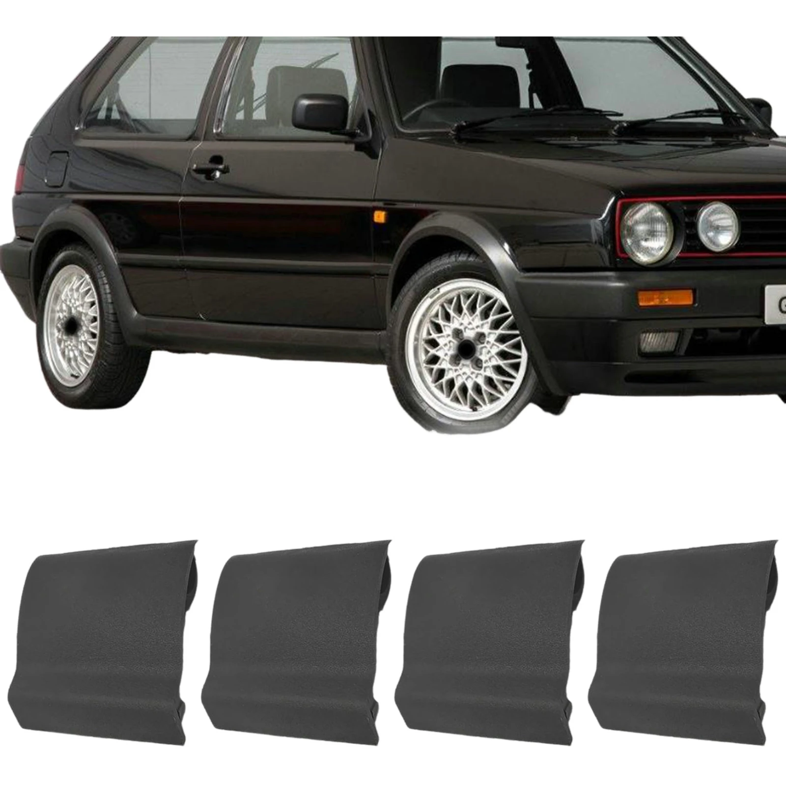 4pcs 191853917 New Sill Side Skirt Jacking Point Cap Trim For VW Jetta MK2 GTI For VW Golf MK2 Auto Parts