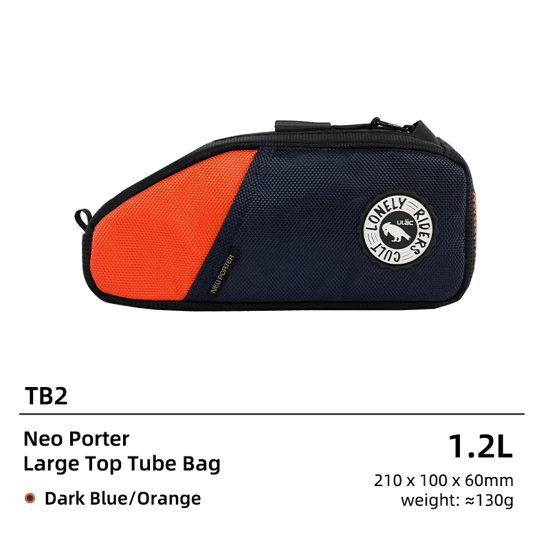 Ulac Waterdichte Fietsen Voorste Buistas 1.2/1.6l Grote Capaciteit Mtb Racefiets Frame Tas Fiets Accessoires Opbergpakket