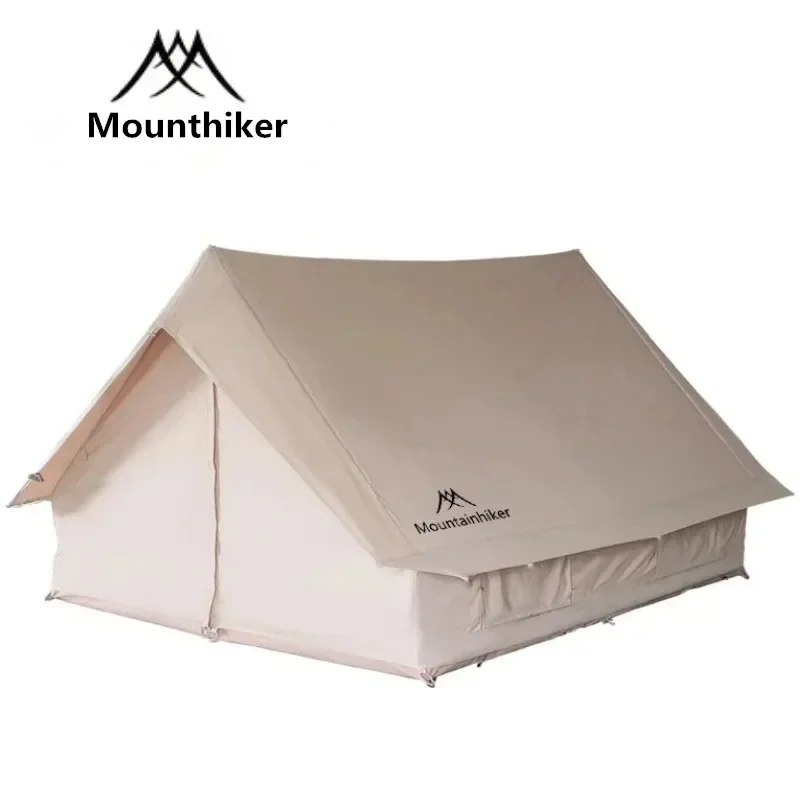 Mounthiker Outdoor Camping Cotton Eave 5-8Person Large Space Family Home Tent Luxury Ultralight Waterproof Thickened Hiking Tent