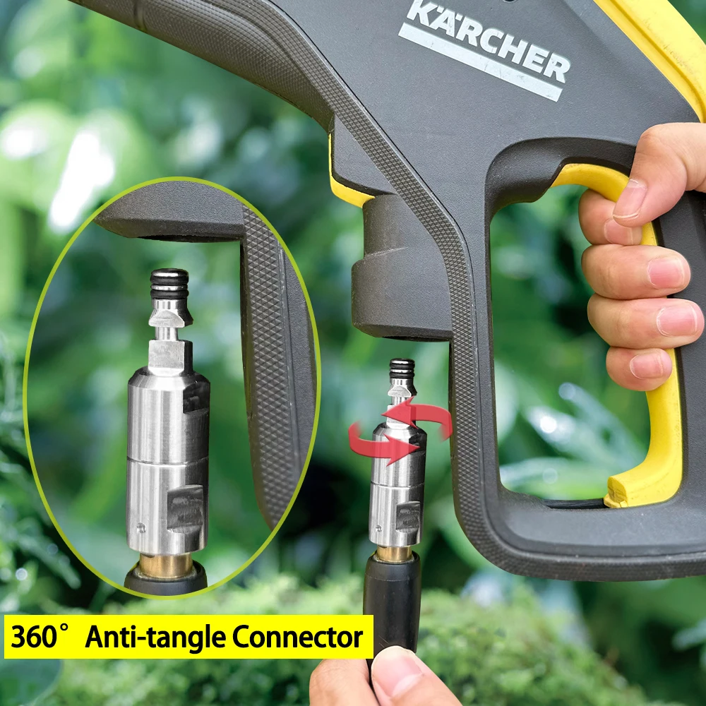 Imagem -03 - Adaptador Anti-emaranhado Conexão Rápida Pistola de Água o Tubo de Drenagem para Karcher Bosch Acessórios Lavadora de Alta Pressão de Alta Pressã