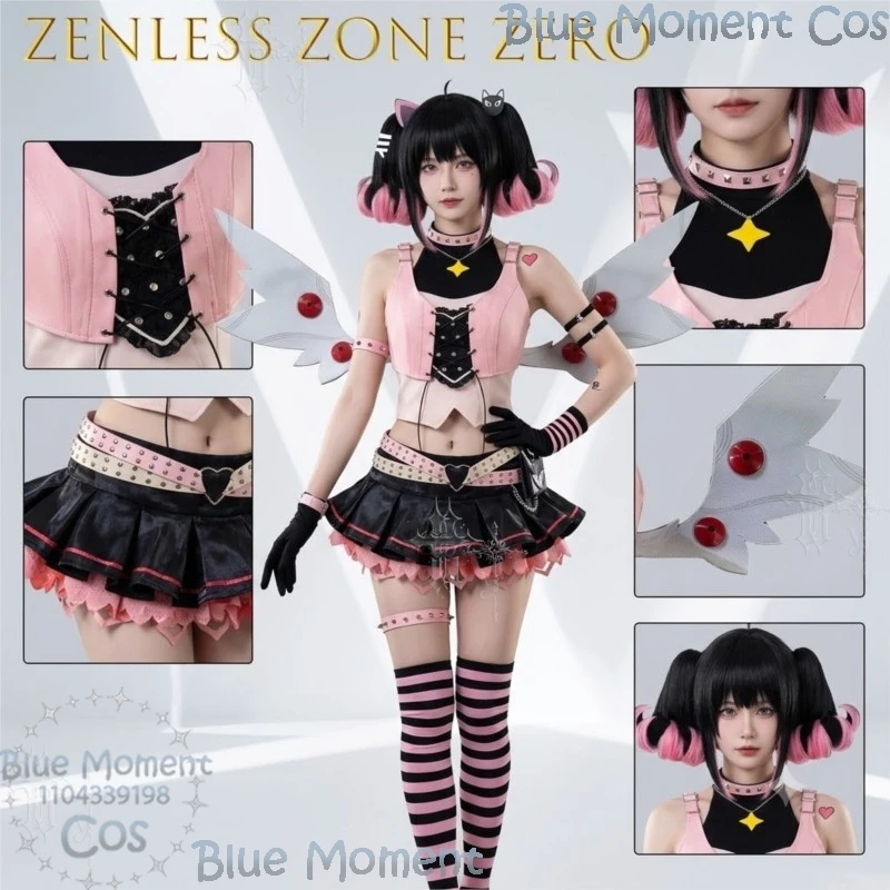 Costume de cosplay Nangong Yu de la collaboration Zenless Zone Zero KFC, tenue complète de personnage de jeu, vêtements pour femmes sur le thème d'Halloween