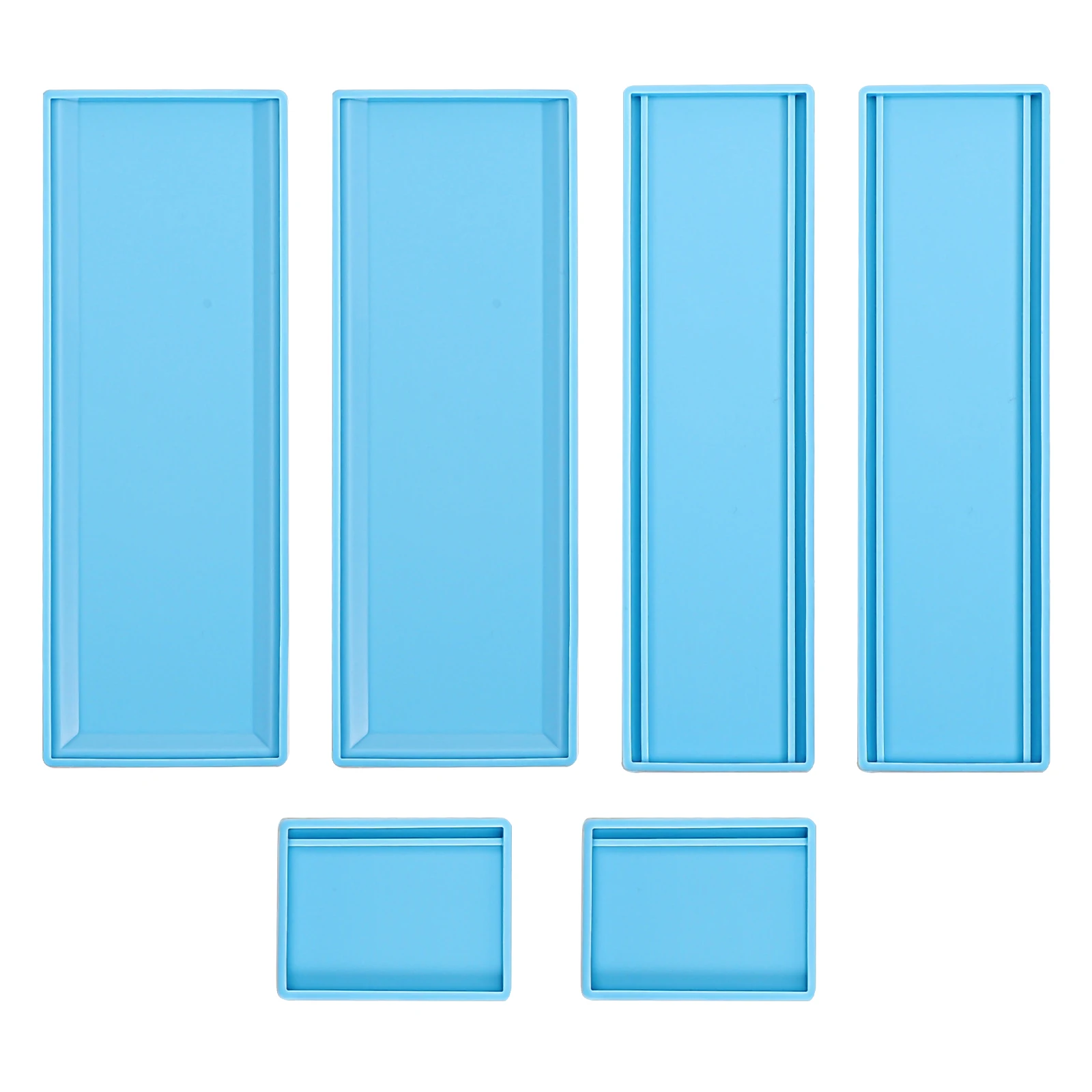 

Silicone Resin Casting Domino Box Silicone Mold Mold Box DIY Kit ganizer Case Tray Epoxy Storage Maker Flexible Reusable