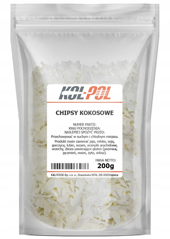 Picture 5: COCONUT CHIPS 200g Natural no-frills crisp high quality Kol-Pol