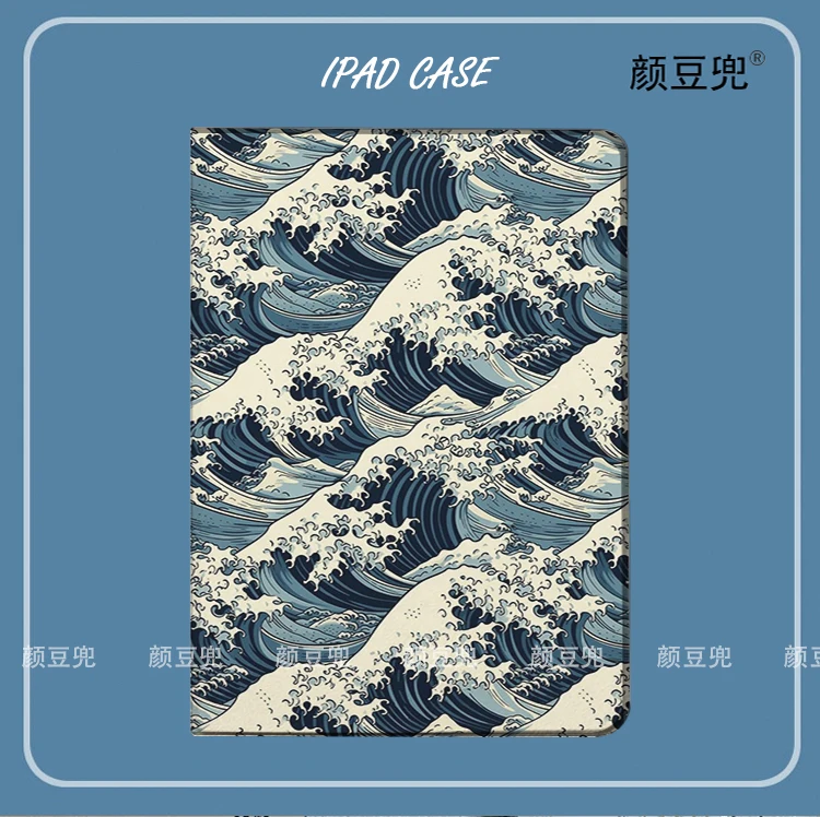 

Ukiyoe The Great Wave off Kanaga For iPad Air 4 5 Mini 5 6 Case Luxury Silicone For Pro 12.9 11 For iPad 10th Protective Pro13