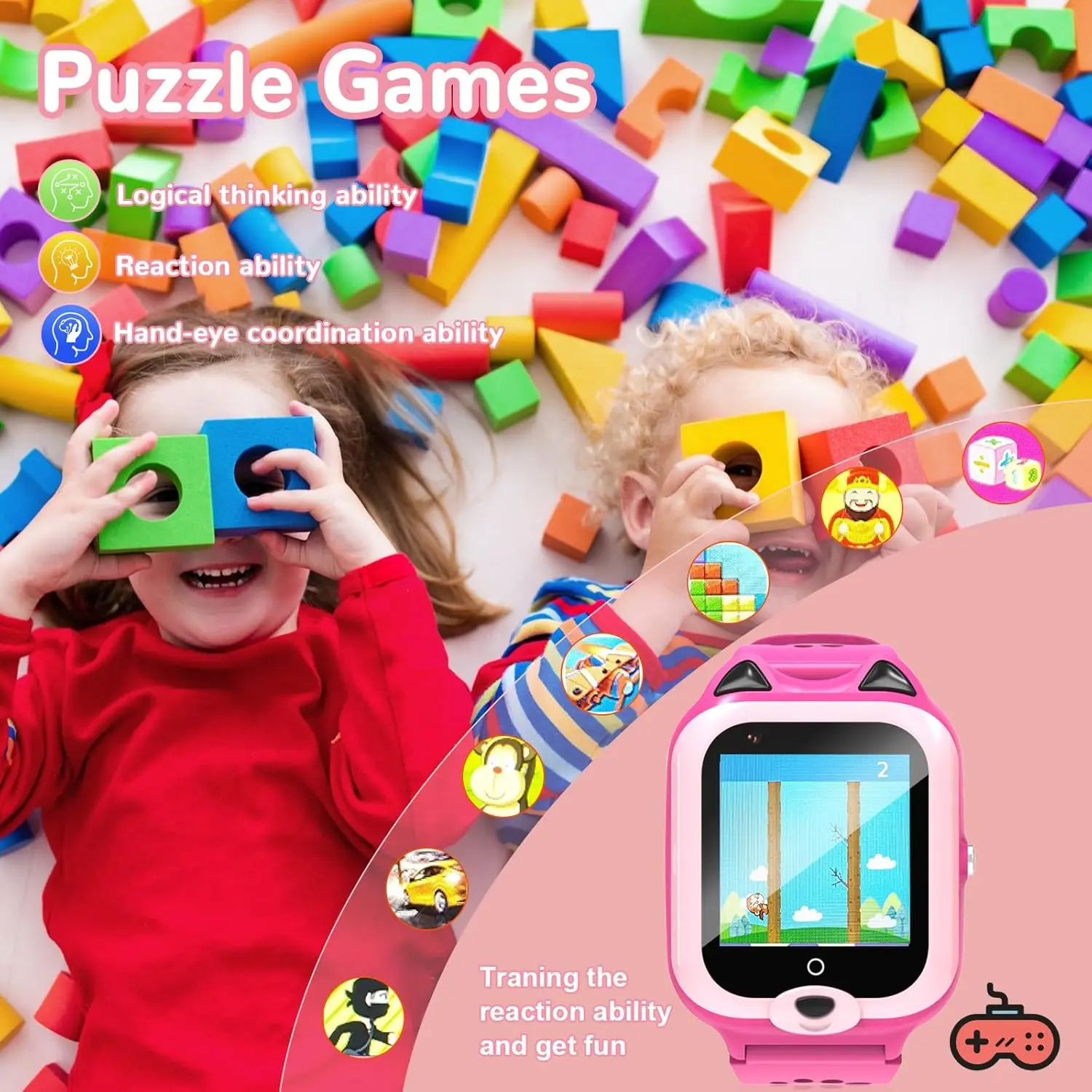 Wonlex KT22 Smart Watch per bambini 4G SIM Card Telefono GPS WiFi Tracker Posizione Chiamata video SOS Orologio intelligente per bambini con WhatsAPP