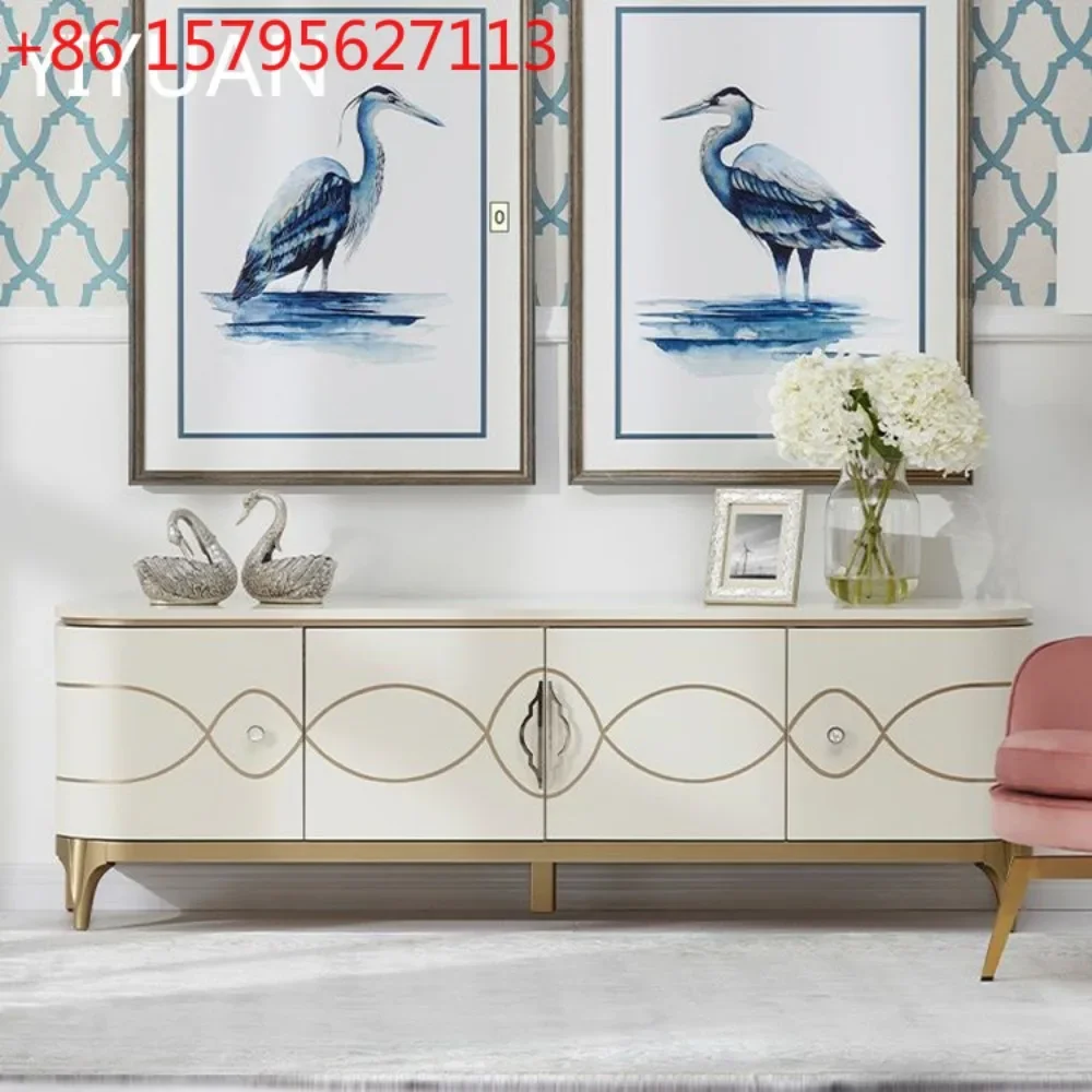 

Modern simple TV cabinet coffee table corner table coffee table combination living room