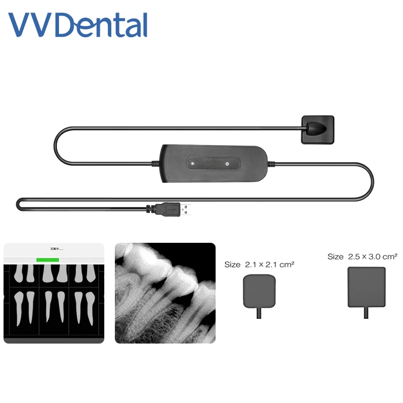 VVDental Dental Sensor Digital X-ray Sensor Fast Transmission Digital Intraoral System Intra-Oral Include Software Imaging Syste