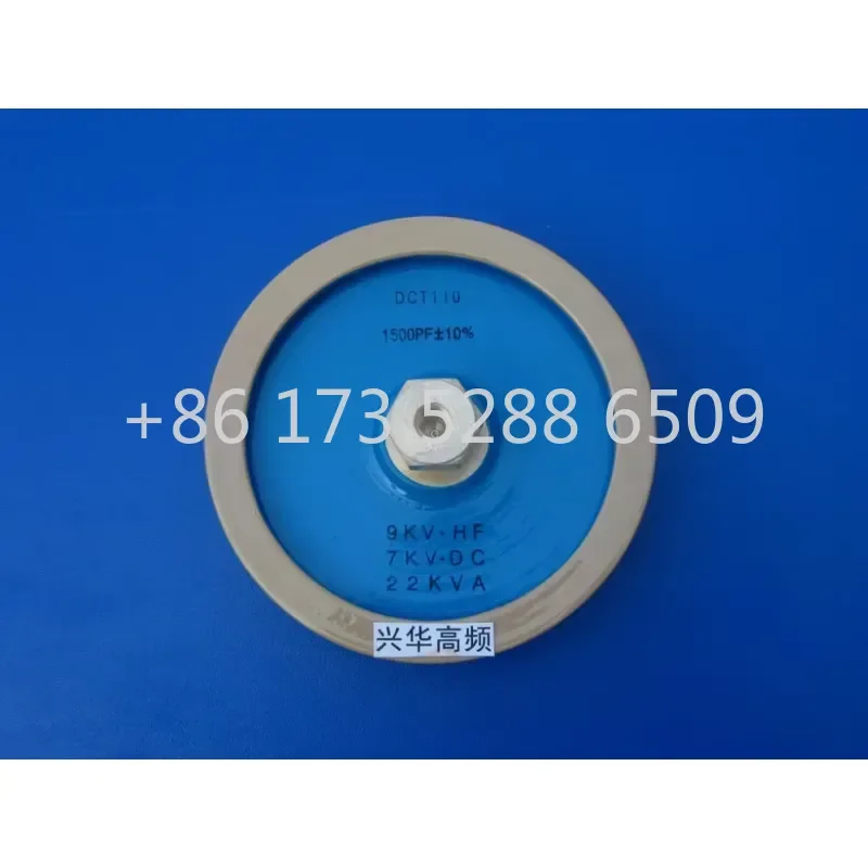 AP01 for DCT110 Round Ceramic Porcelain Voltage Capacitor 1500PF 9KV HF 7KV DC 22KVA for Machine New