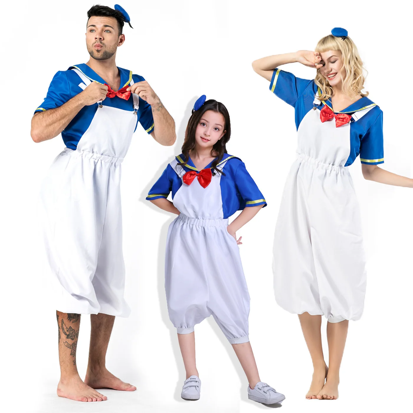 

Взрослые девушки Хэллоуин косплей мультфильм Дональд Дак забавный костюм моряка карнавальный тематический вечерние ролевой костюм