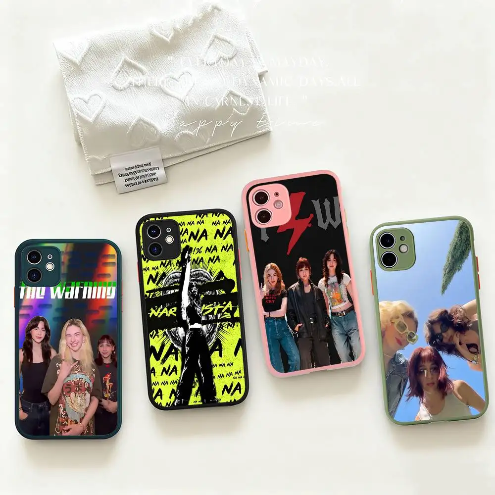 Rock Band The W-WarningPhone Case para iPhone 16 15 14 13 12 11 Pro Max Plus X XS MAX Preto Fosco Phone Fundas