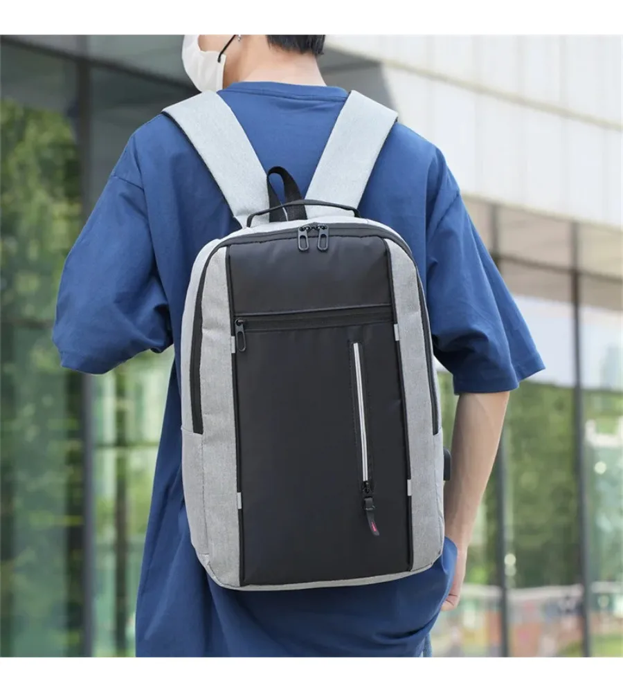 

Casual laptop backpack with large capacity simple design for college students and daily business commutes