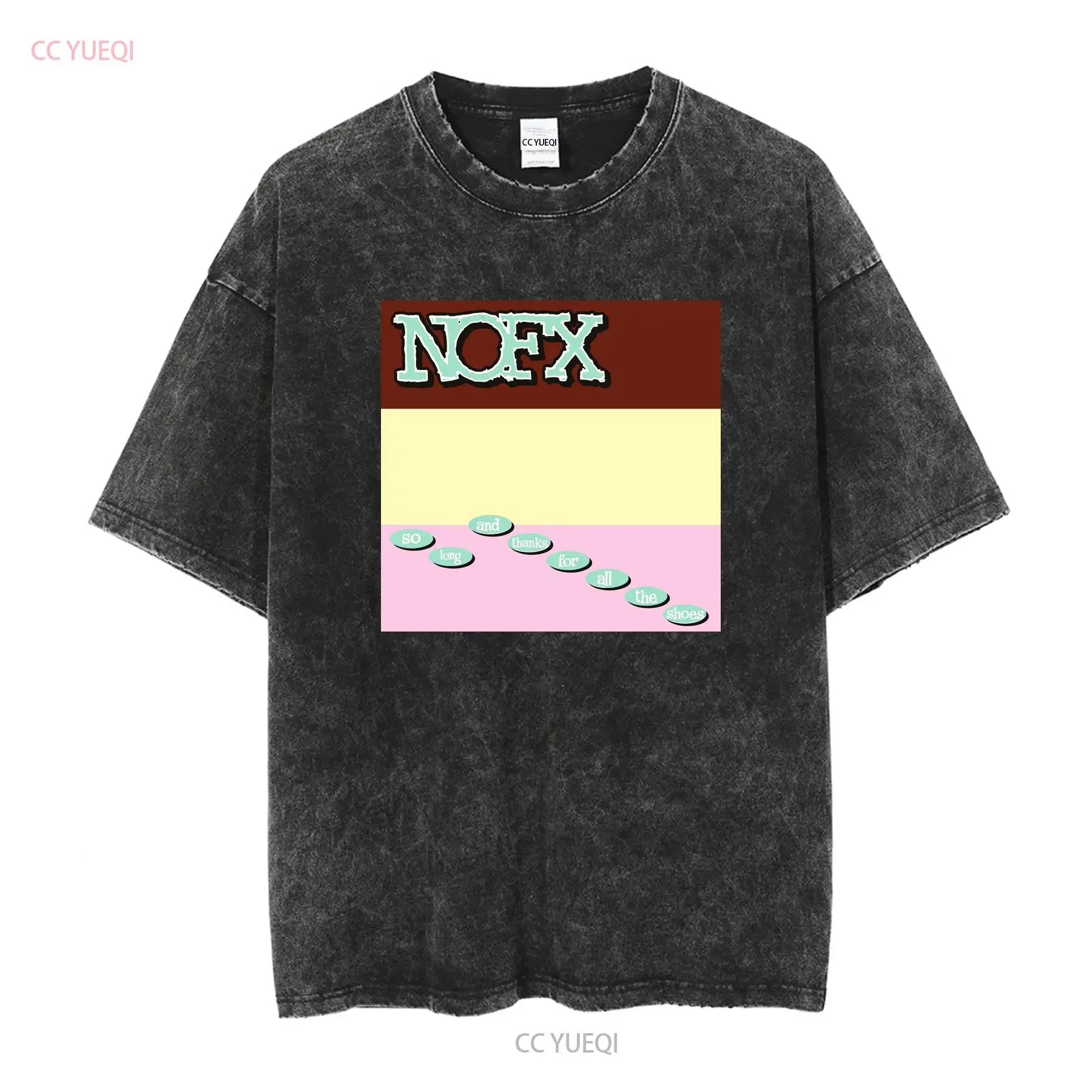 NOFX So Long and Thanks for All the Shoes Album Cotton T shirt Size S 5XL vintage Washed fashion Breathable Casual  vintage