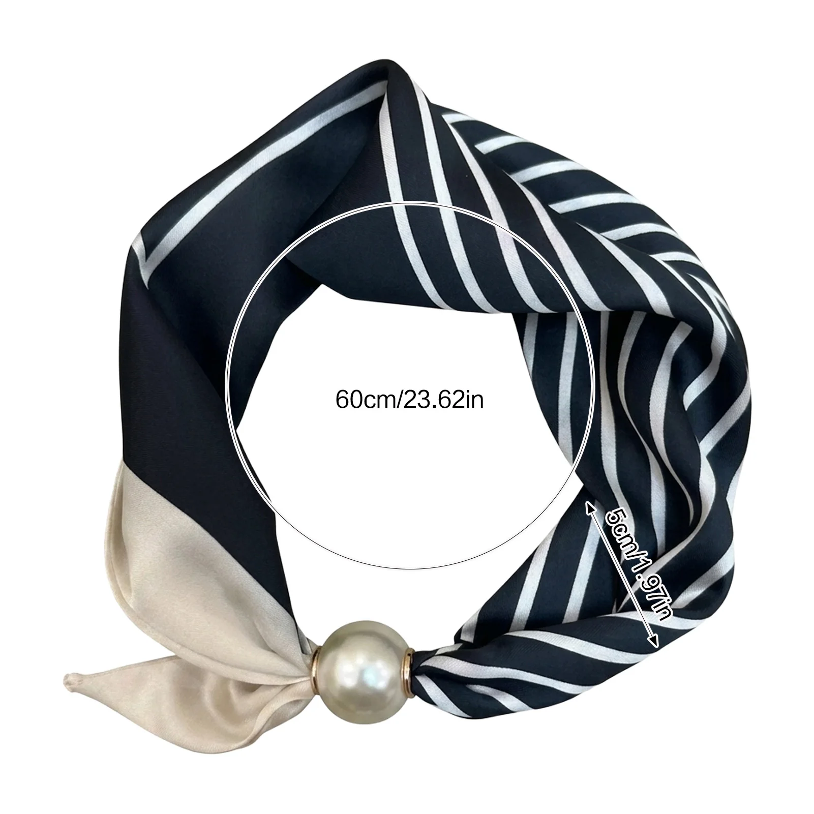 Fashion Pearl Magnetic Buckle Scarves Pearl Scarf Necklace Magnetic Clasp Collar Chain For Women Summer Fashion Choker Necklaces view 6