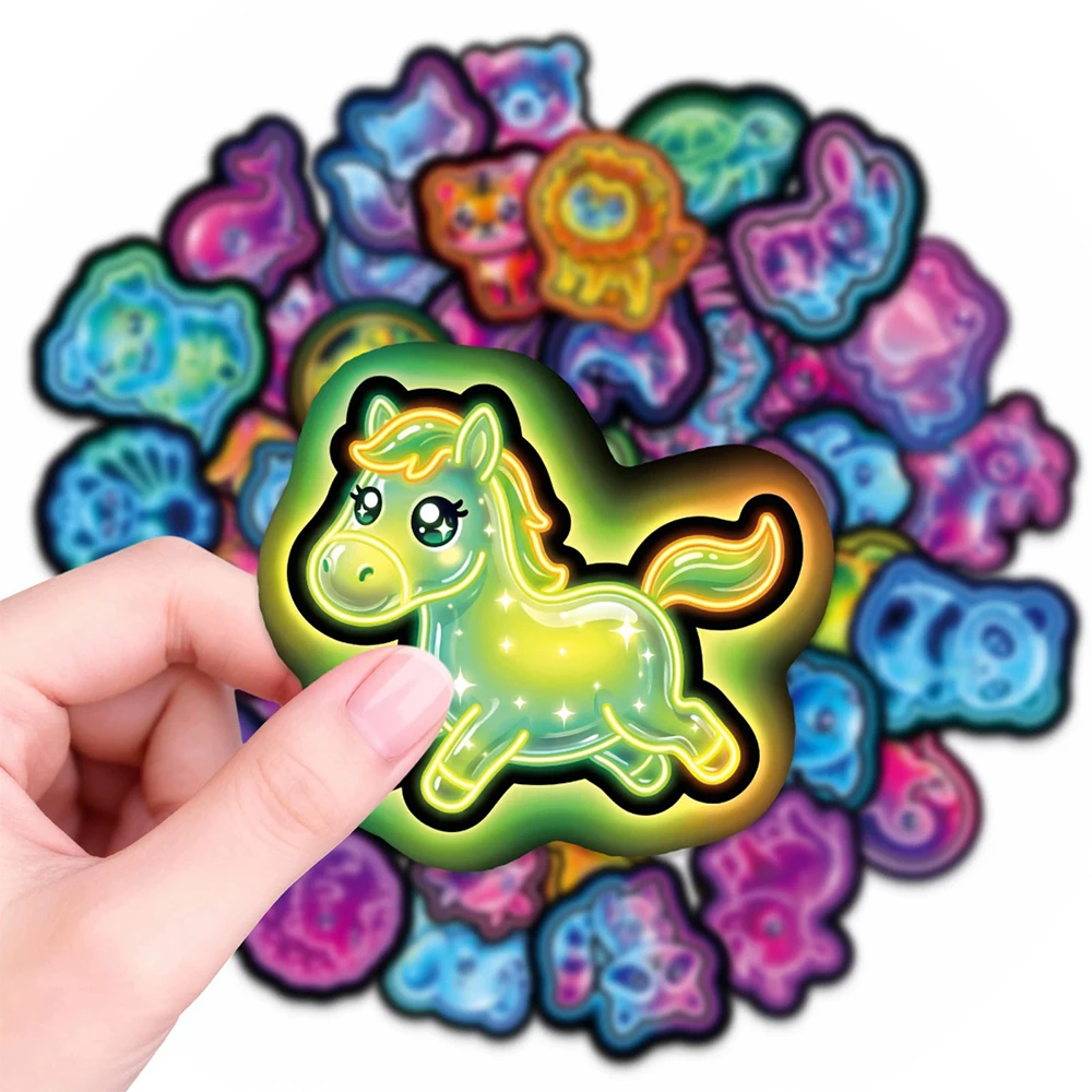 10/30/50 Stück Cartoon Neon Tier Graffiti Aufkleber Lustige Kreative Sticker DIY Gepäck Schreibwaren Handy Niedliche Dekoration Aufkleber Spielzeug