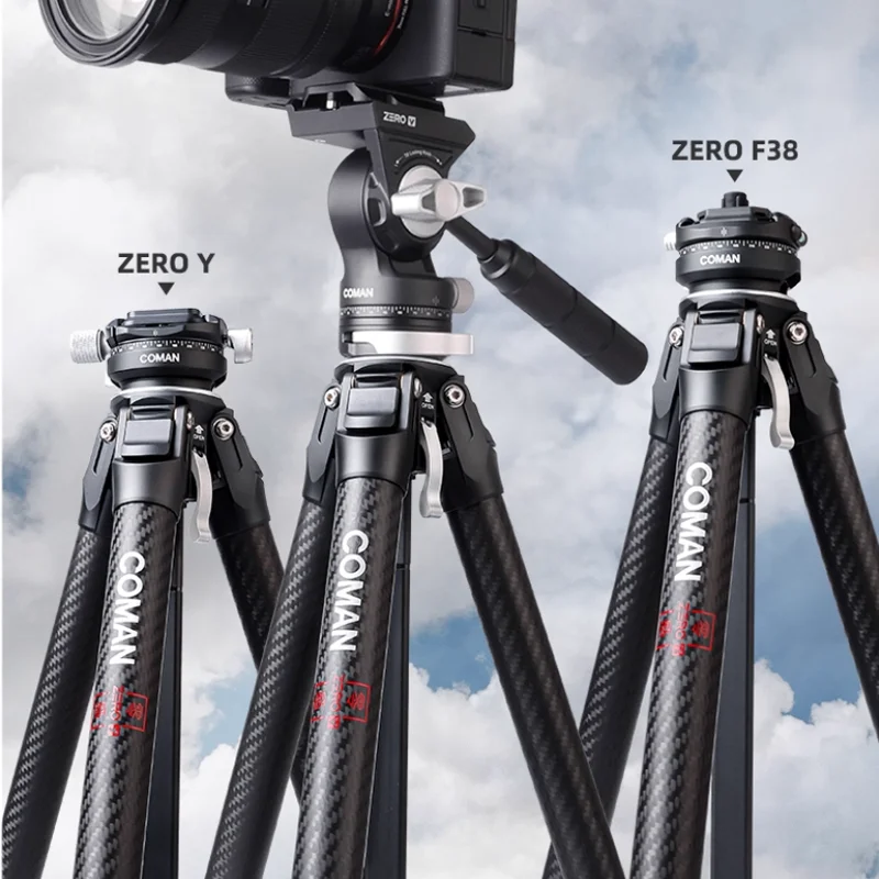 

COMAN Zero Y/Zero F38 Профессиональный штатив для зеркальной камеры из углеродного волокна, легкий дорожный штатив для изготовления пленки