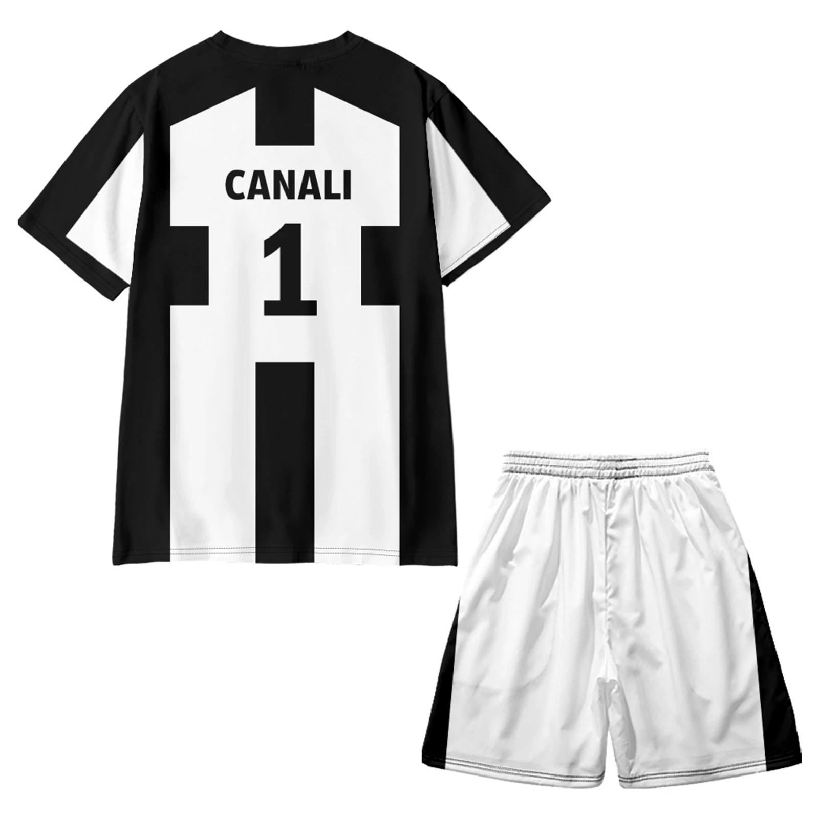 

Yoichi Isagi Cosplay Jersey Anime Seishiro Nagi T-Shirt Black White Football Suit Adult Men Women Casual Sports Set Tee Merch
