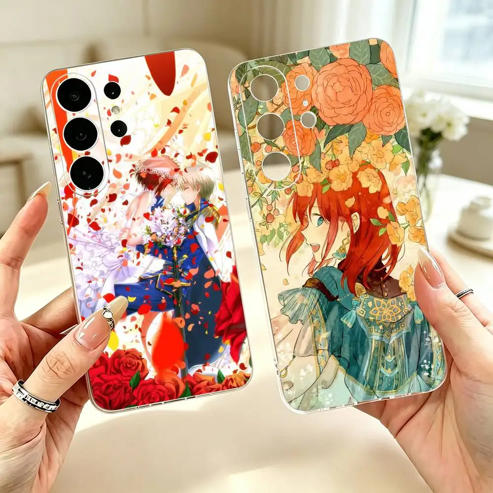 Snow White with the Red Hair  Transparent Case for Samsung S24 23 22 21 20 FE Lite Plus Ultra Note 10 9 5G Cover