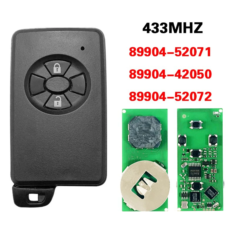 

CN007188 Aftermarket B51EA умный ключ от машины 4D чип 433 МГц 0780 печатная плата 89904-52071 для Toyota Corolla Auris Rav4 Yaris 2006 +