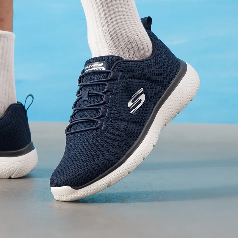 Skechers Men's Shoes Original Lightweight Fashionable Wear-Resistant Non-Slip New Fitness Training Outdoor Sports Running Shoes 8790258-Nvy-1