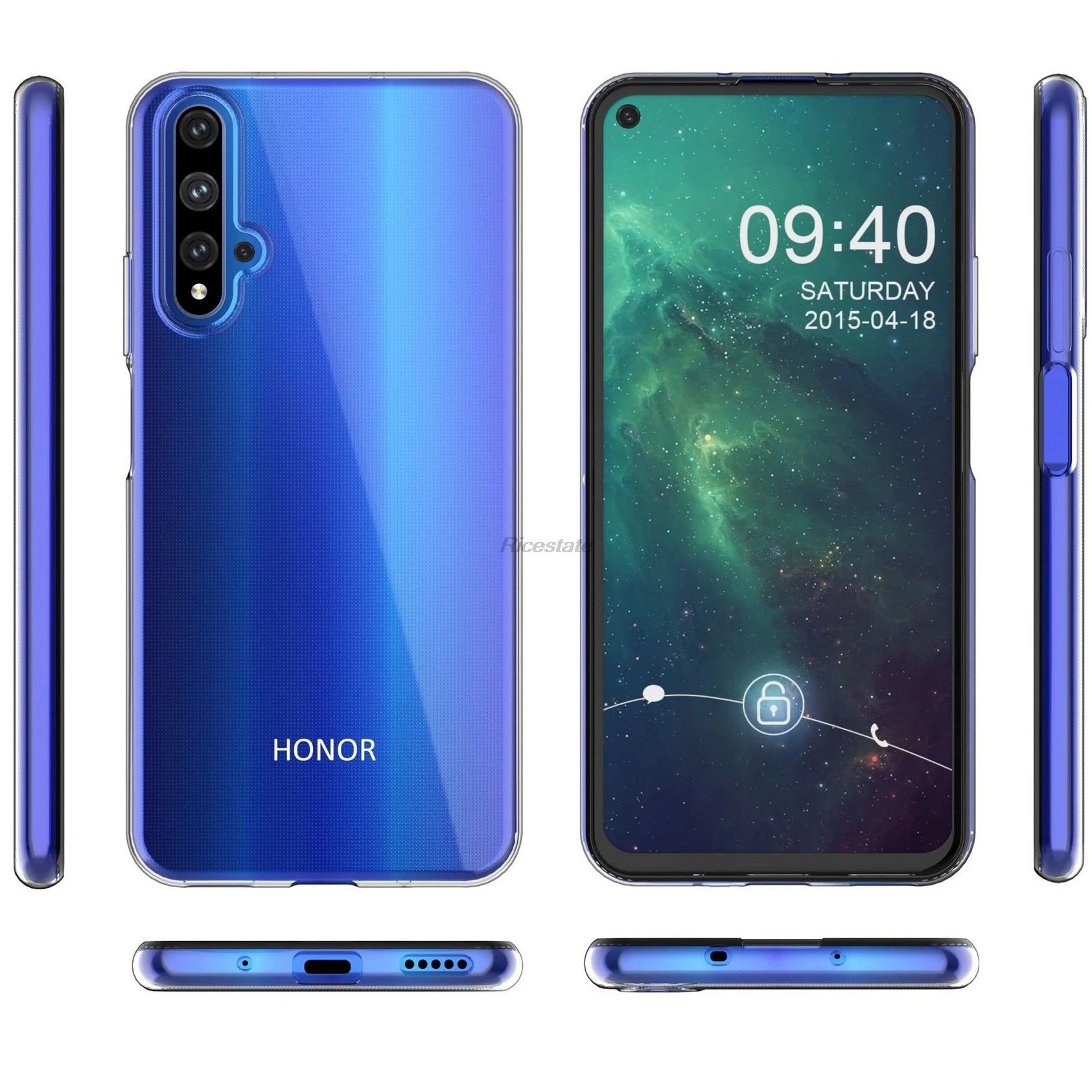Clear Case for Huawei Nova 5T Ultra-thin clear Case Huawei Nova 5T Transparent Soft silicone TPU Phone Back cover