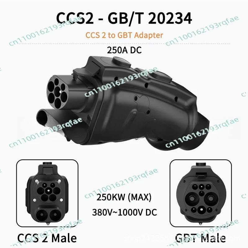 New Condition Type 2 Adapter Charging Plug GBT to CCS2 EV Connector Inlet Compatible EV Charger