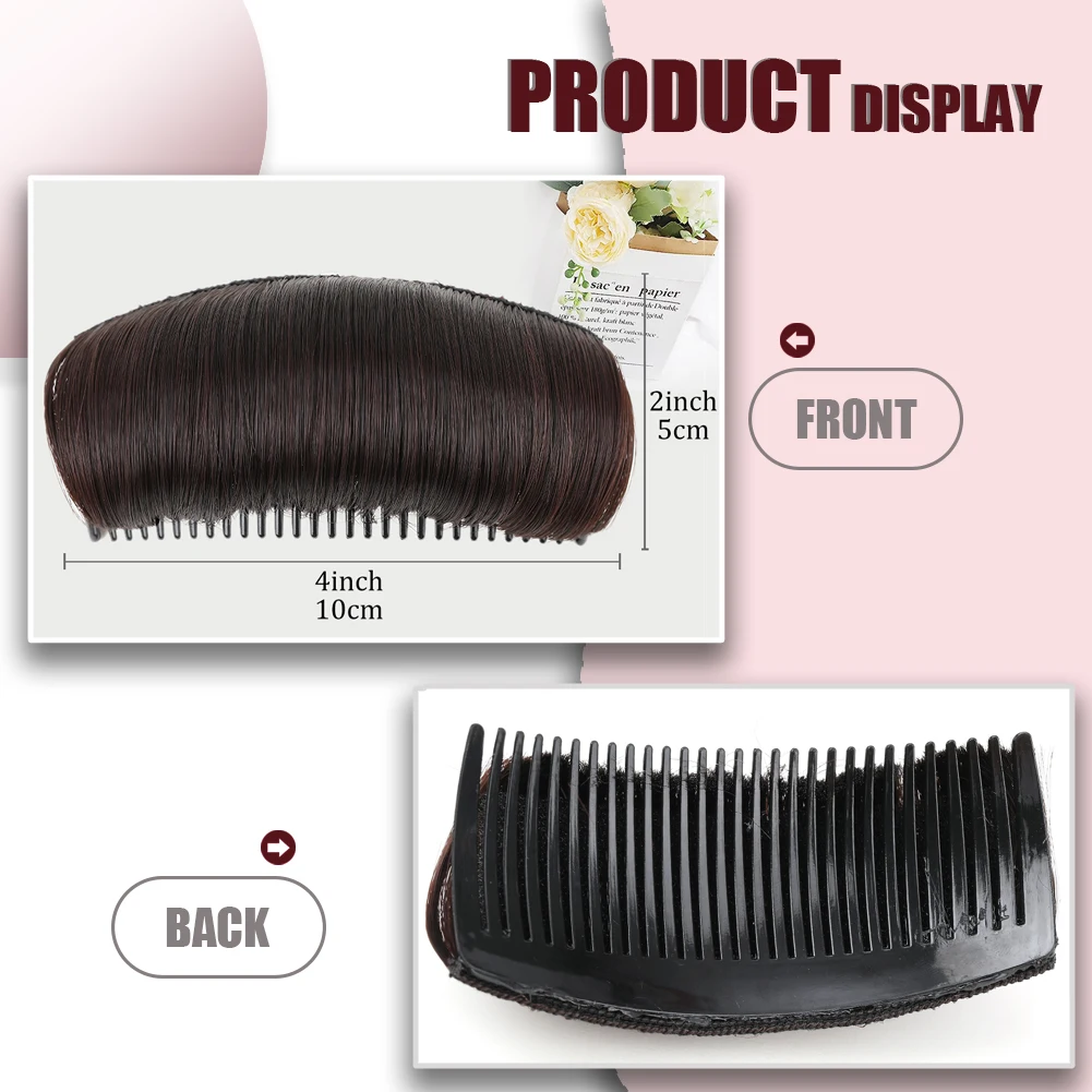 Hair Bun Invisible False Hair Clip 4