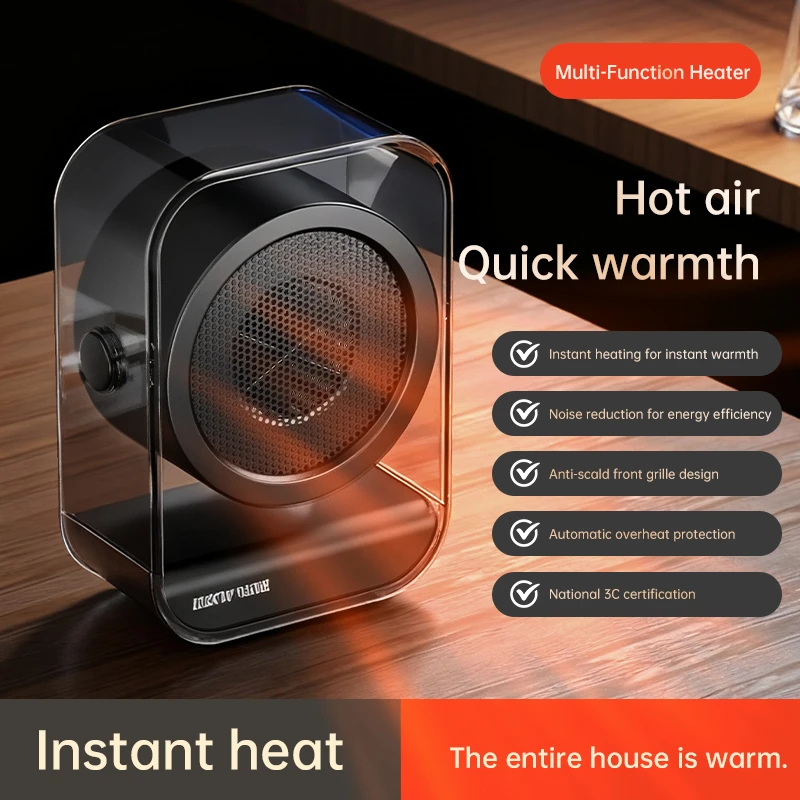 

Desktop Electric Heater Portable Office Heater Energy-saving Fast Heating Overheating Power Protection Plug-in Use