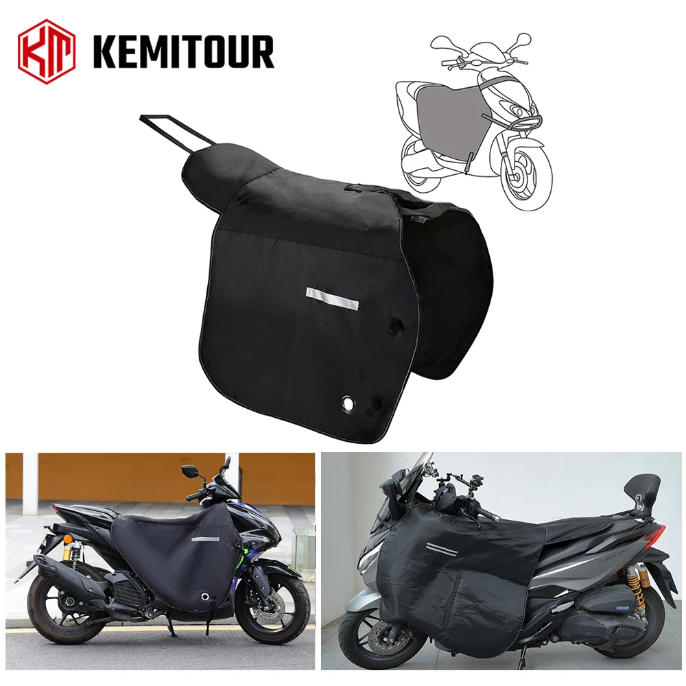 KEMITOUR Leg Cover For Scooters Knee Warmer Protector Motorcycle Winter Quilt Windproof Water Repellent For Honda For Vespa