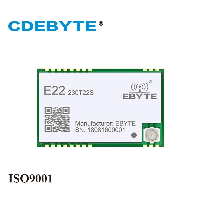 

LoRa URAT Wireless Module E22-230T22S 230.125MHz 22dBm SMD RSSI Net Work Transceiver Module IPEX/Stamp Hole Antenna