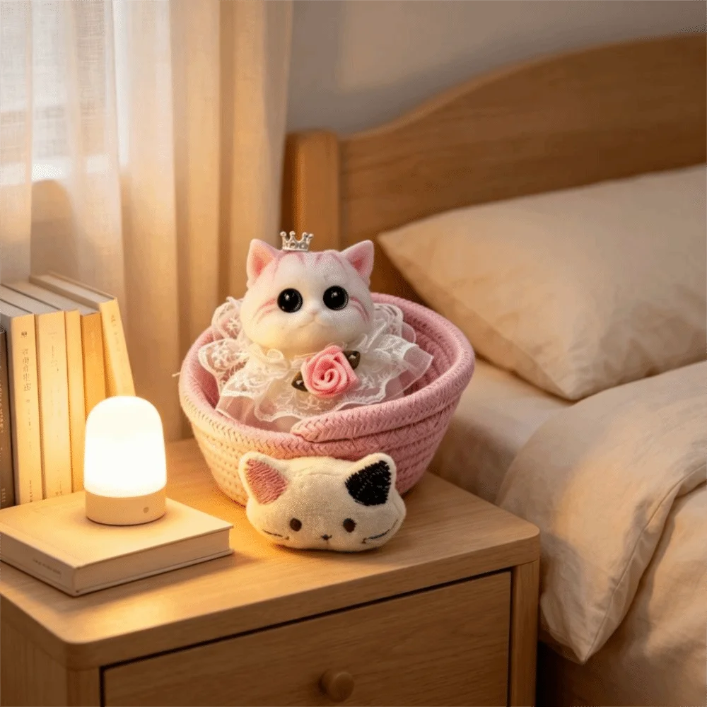 Slow Rising Reduce Pressure Toy Slow Rebound Soft Squeeze Cat Squishy Toy Kawaii Lovely Cat Sensory Toy Office Decor