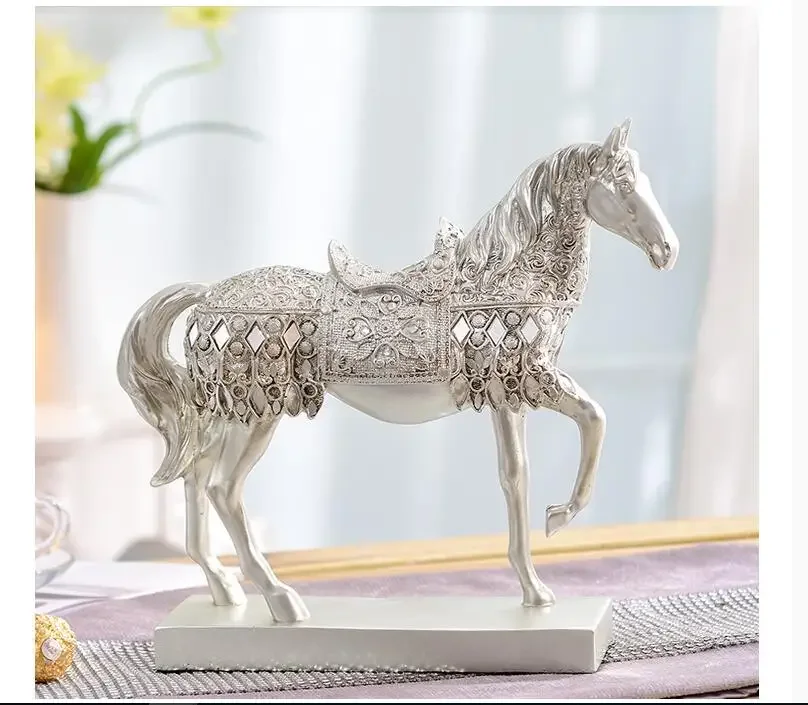 Special Offer HOME Shop lobby decoration Business Money Drawing Good luck Propitious Success HORSE FENG SHUI art Statue