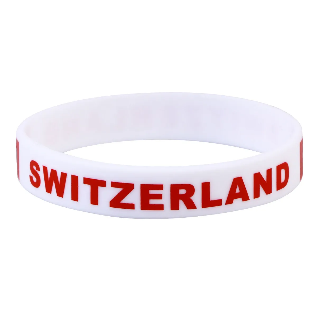 6Pcs Country Flag Wristband Silicone Bracelet Soft Lightweight One Size for Football Cup Cheer Support Team Spirit