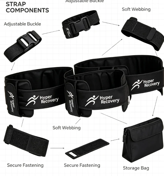 High Pressure Adjustable BFR Cuff Pump, Occlusion Training Equipment for High-intensity Lifting and Muscle Hypertrophy