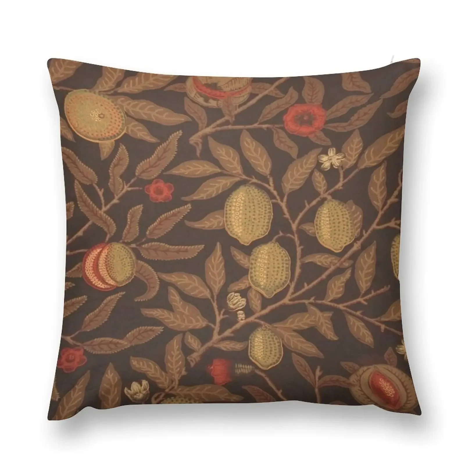 

william Morris honeysucklea fruits Throw Pillow christmas ornaments 2025 Bed pillowcases pillow