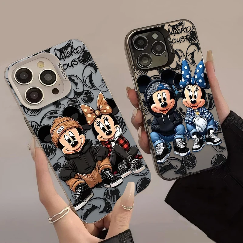 Disney Mickey Minnie Phone Case for Oppo Reno14 Reno13 Reno12 Reno11 Reno10 Reno8 Reno7 Reno6 Reno5 Z F T Pro Plus 4G 5G Cover