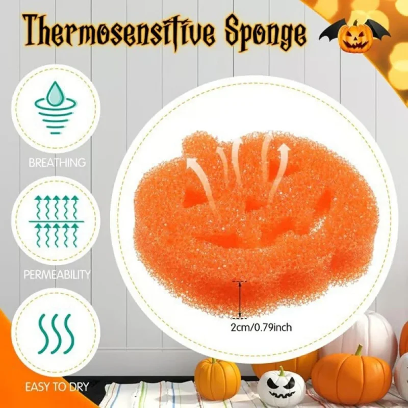 `Halloween Cleaning Sponges Soft Absorbent Reusable Foam Sponge Household Kitchen Bathroom Washing Cleaning Sponge`
