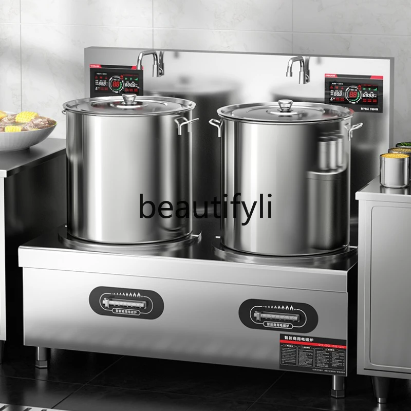 

Commercial Induction Cooker Flat Low Soup Stove Restaurant Single Head Double Head Low Foot Stove Low Soup Stove
