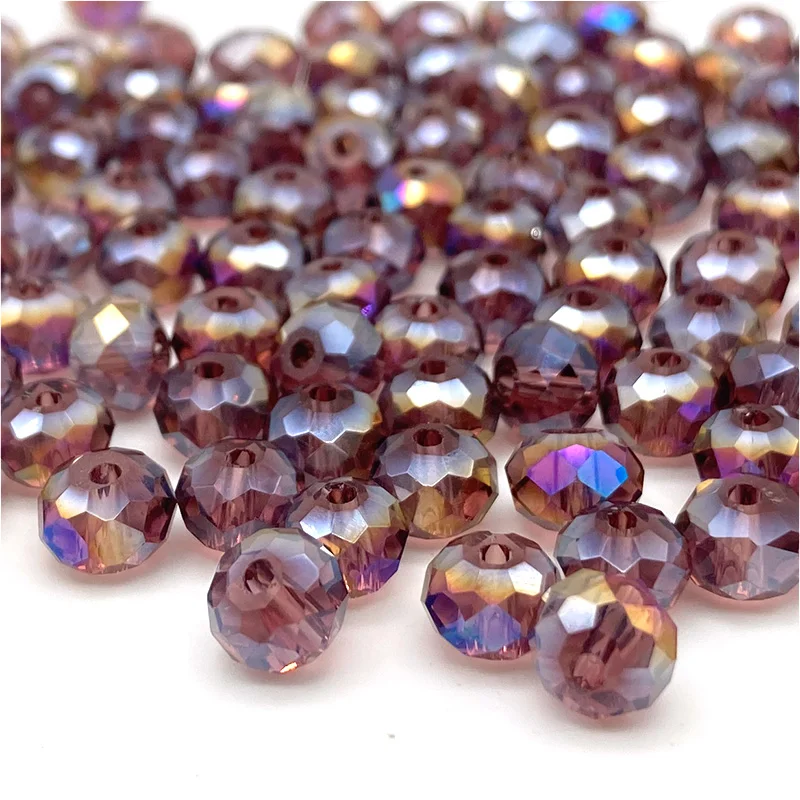 2 3 4 6 8mm Crystal Beads for Jewelry Making Loose Spacer Rondelle Faceted Glass Beads Earring Bracelets DIY Accessories