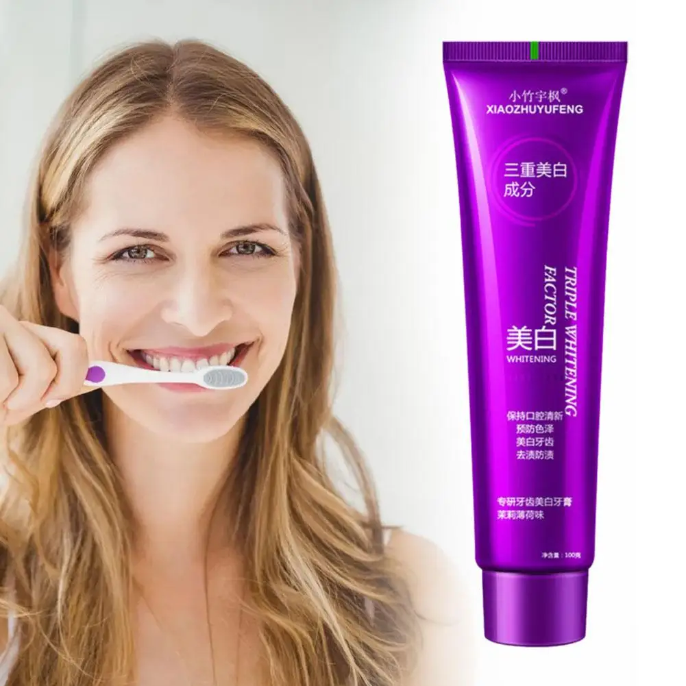 

100g Color Repair Whitening Toothpaste Cleansing Stains Care Removal Breath Teeth Bad Tooth Brighten L3Z7