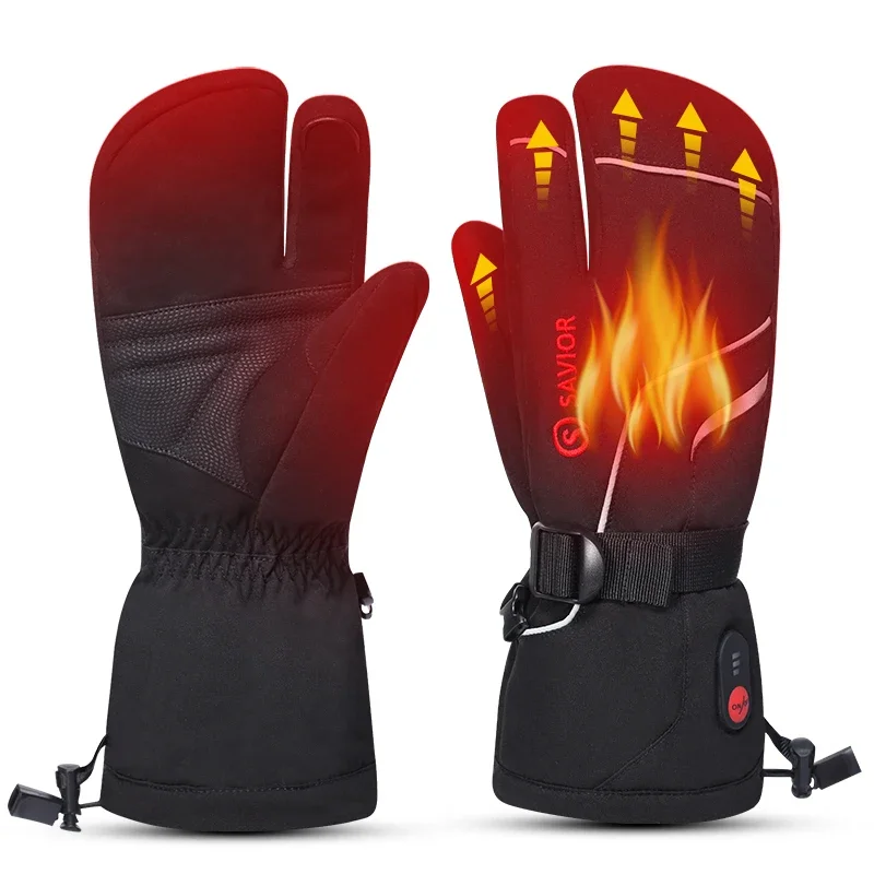 2023 Winter Gloves Heating Ski Gloves Rechargeable Battery Winter Gloves Men\'s and Women\'s Outdoor Skateboarding Sports