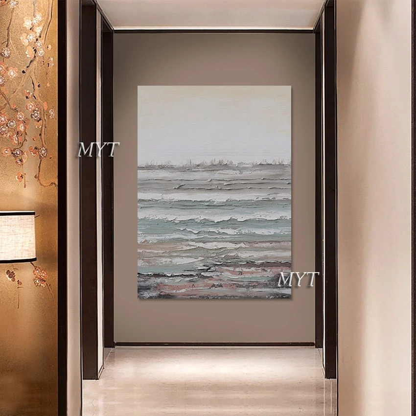 صورة جدارية بتصميم مزخرف من الأكريليك، لوحة زيتية تجريدية على القماش، ديكور منزل حديث كبير، غير مؤطرة، حرف فنية