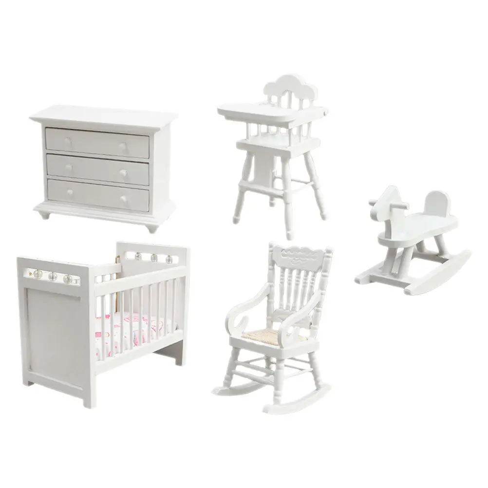 

1Set Miniature Furniture Set Colorful Elegant Adorn Dollhouse Scene Layout Decoration Supplies Dollhouse Mini Furniture