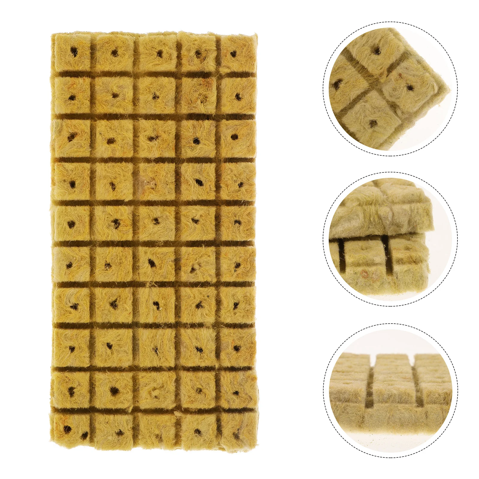 100 Pcs Plant Cubes Plugs Soilless Starter Cultivation Nursery Blocks for Seedlings Growth Easy Transplant Gardening