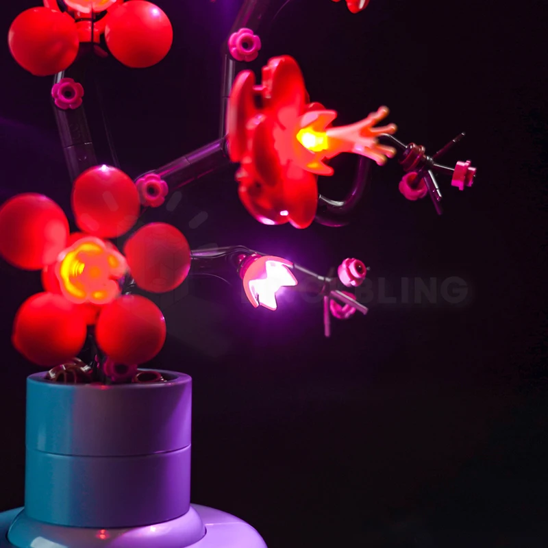 Brick Bling LED Light 10369 Set Suitable for Plum Blossom Building Blocks Gift (Lighting Accessories Only)