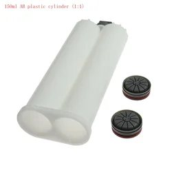 150ml Two Component AB Epoxy Sealant 1:1 Applicator Glue Adhensive Squeeze Mixed Manual Caulking Gun Dispenser Mixed Tube