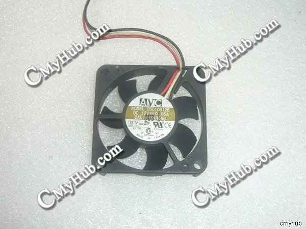 For AVC C5010B12EV DC12V 0.05A 5010 5CM 50MM 50X50X10MM 3pin Cooling Fan C5010B12EV