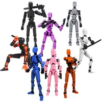 Action Doll Titan Multi Joint Mobile Transformation Robot Handheld T13 Action Doll Character and Dog Shaped Toy Children's Gift 3