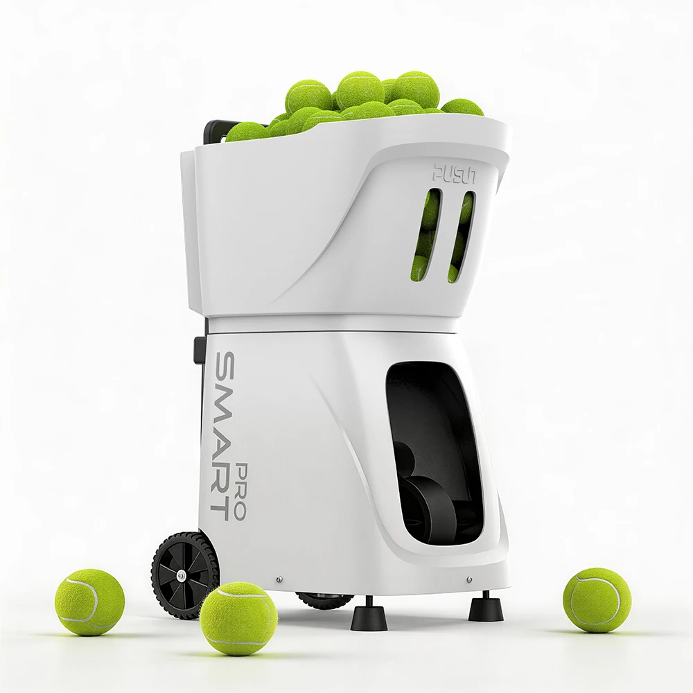 Pusun Intelligent Tennis Ball Machine With Mobile APP, Fully Automatic Ball Shooting Machine For Advanced Coaching
