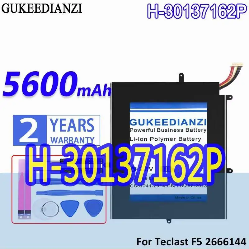 

High Performance H-30137162P For Teclast F5 2666144 NV-2778130-2S Jumper Ezbook X1 Laptop Battery Long-Lasting 5600Mah